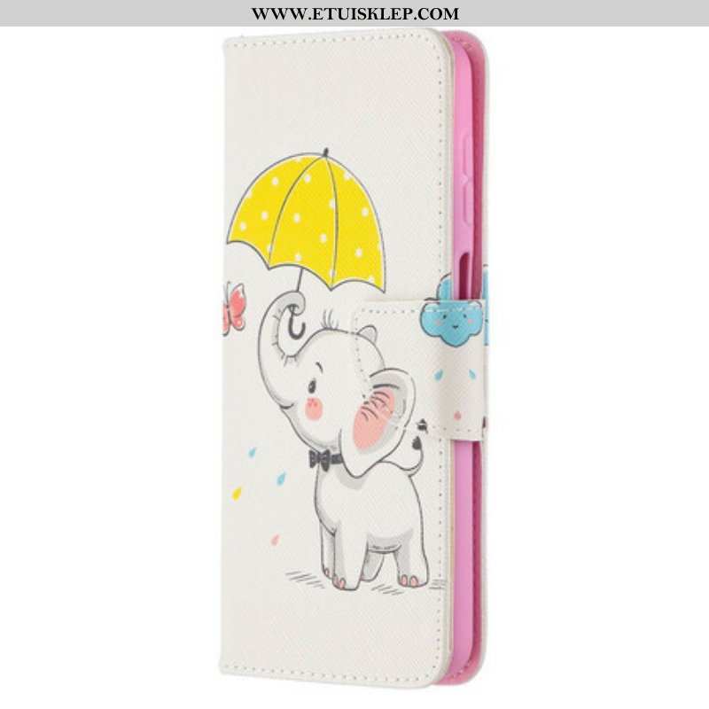 Etui Folio do Samsung Galaxy M12 / A12 Słoniątko